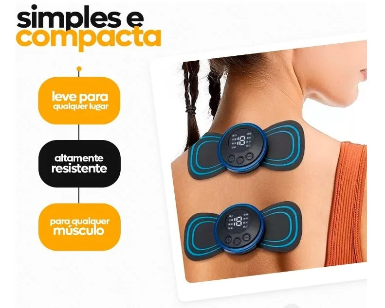 Massageador portátil, USB carregável, massagem contínua, Coluna Lombar